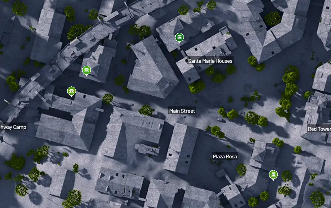 Buried City route starting points